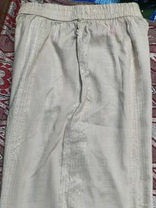 Elegant Beige Ethnic Palazzos