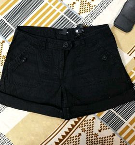 New H&M Black Classy Shorts