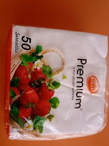 Premium 2 ply velvet napkin(Pack of 50