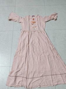 Vintage Inspired Peach  Dress