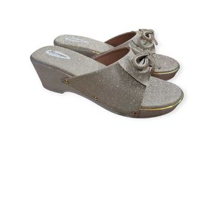 Sparkly Bow Slippers