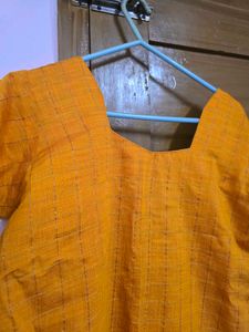 Yellow Cotton Kurta