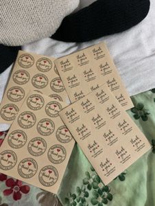 Thank you stickers for packaging