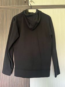 U S Polo Assn Women Black Front Open Sweatshirt
