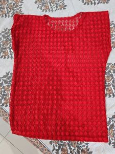 Red Lace Top