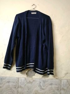 Classic Navy Blue Cardigan