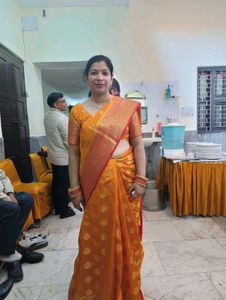 Elegant Orange Saree