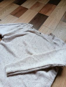 Cozy White Knit Sweater