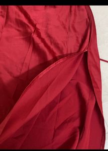 Cowl neck red slip dree