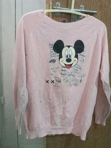 Mickey Mouse Graphic Sweatshirt Size M