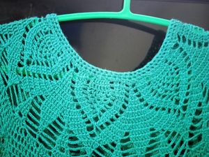 Handmade crochet frock dress