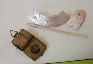 vintage comboFloral Hair Stick from elephant teeth