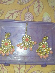 Necklace Set With Mangtika