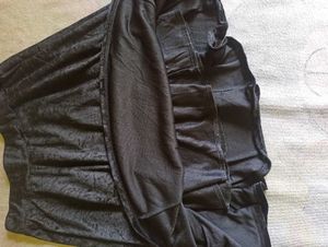 Velvet mini skirt