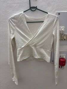 White Long Sleeve Top