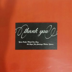 100 Thankyou Cards Premium Quality Pearl White Edition