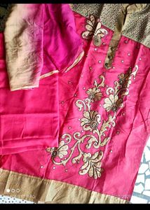 pink suit set unstitched