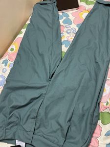 Green Relaxed Fit Trousers