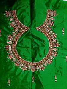 🔥🔥TODAY OFFER Maggam Work Design Blouse Piece