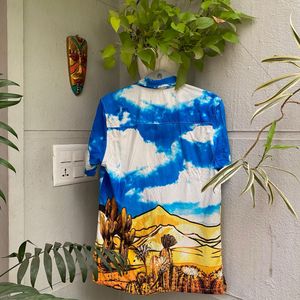 Yousta Beach Print Relaxed Shirt