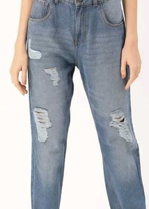 Ripped Skinny Fit Midly Distressed Jeans