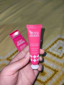 Just Herbs Halo Glow Blush, 05-Strawberry dip