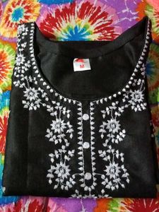 Black Embroidered Kurti