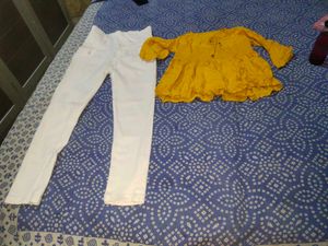 Combo Of Girls Top And Jeans