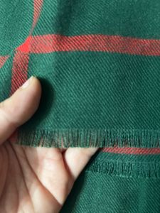 Green &amp; Red Plaid Warm Stole