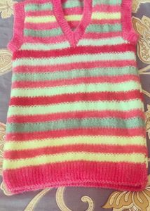 Striped Knit Vest