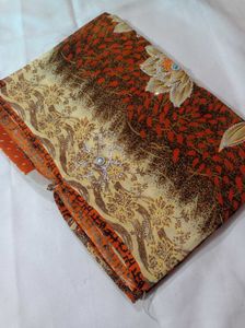 Floral Print Embroidery Saree 😍