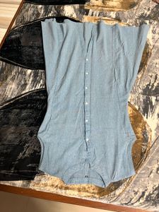 Light Blue Denim Shirt with black pant