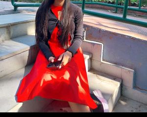 Red Flare Dress