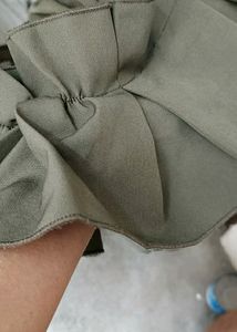 Mehendi Green Ruffle Top