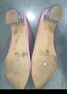 Branded Glass Heel Sandal