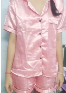 Satin Half Night Suit