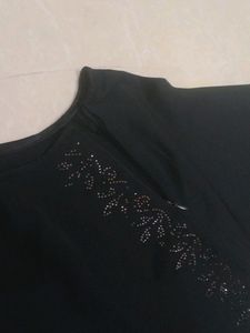 New Abaya With White Stones