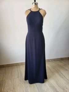 Elegant Navy Blue Maxi Dress