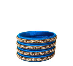 Silk Thread Bangles Set