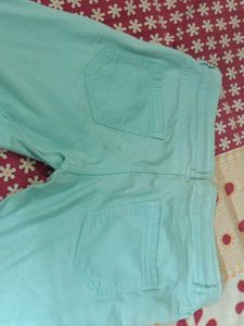 Light Blue Casual Pants