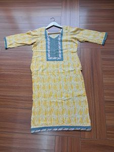 42) Yellow Printed Tunic