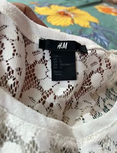 White Floral Lace Top