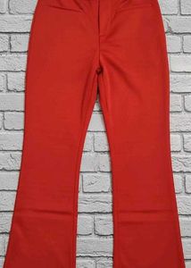 Red Flared Pants