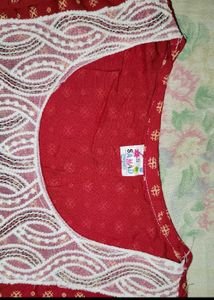 Red Patterned Tunic
