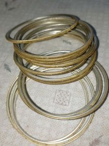 Gold-toned Bangle Set