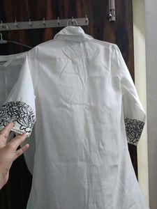 White Embroidered Kurta Set