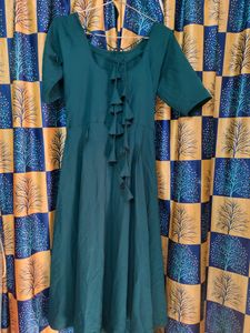 Blue Frock Kurta With Back Beautiful Design..