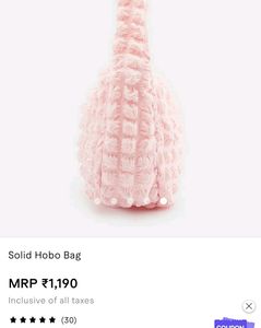 URBANIC baby pink hobo bag🩷🎀