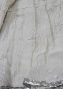Grey Kurti With Embroidered Palazoo