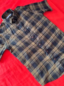 Plaid Button-Down Shirt